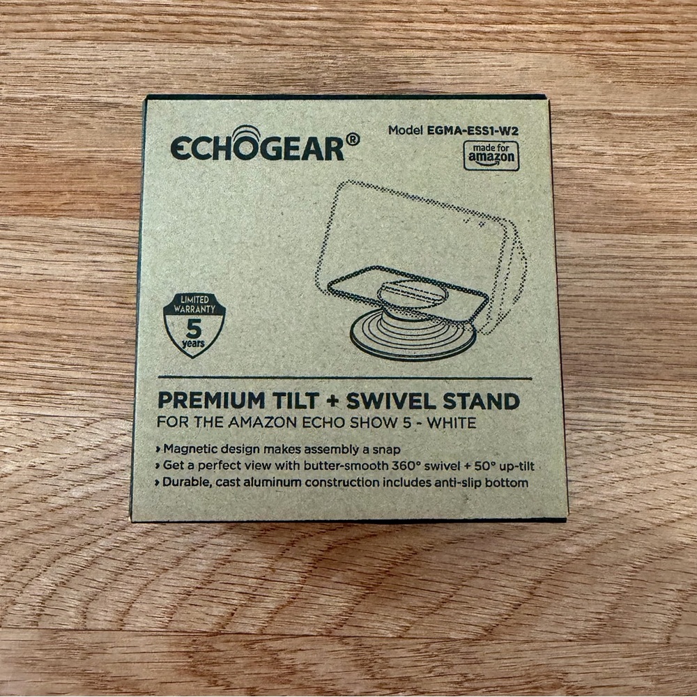 Echogear Echo Show 5 White Stand